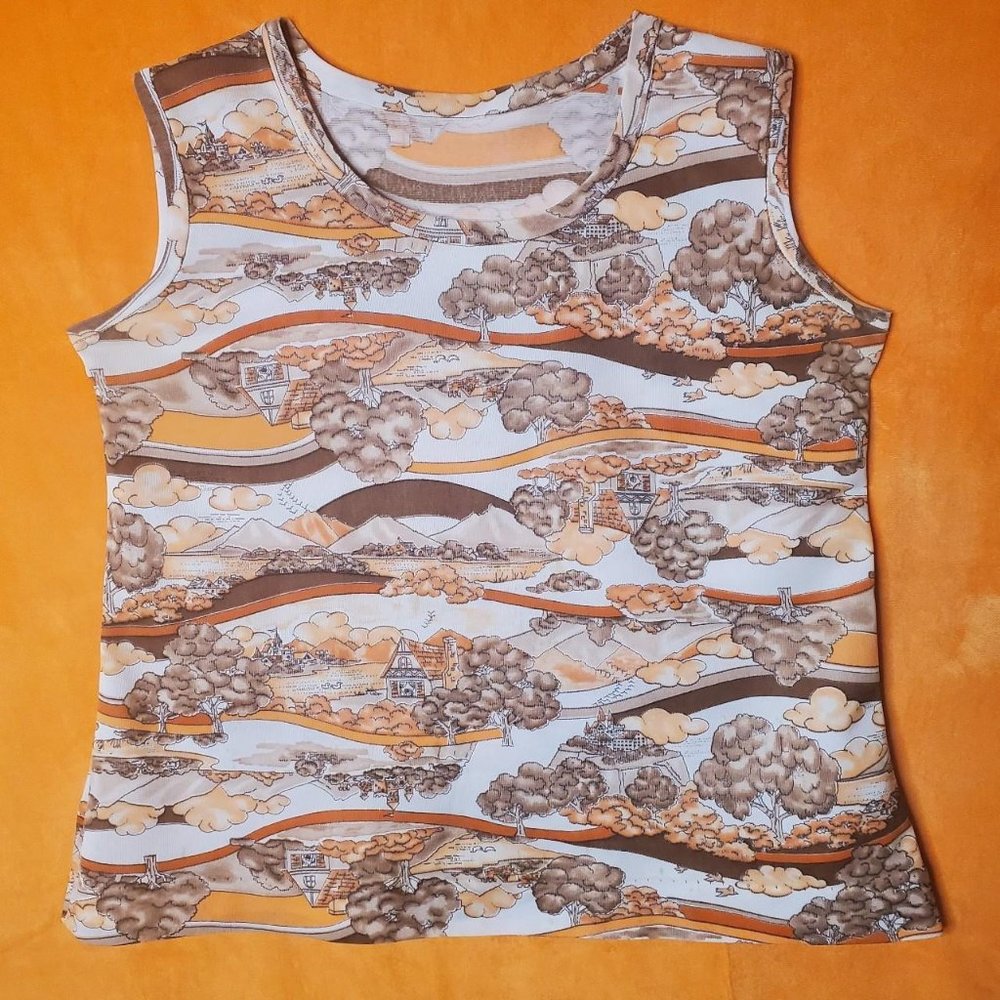Vintage Abstract Town Tank
